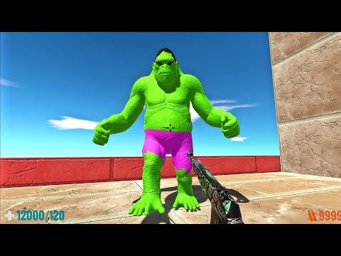 DEATH RUN STAIRS FPS PERSPECTIVE - Animal Revolt Battle Simulator ARBS