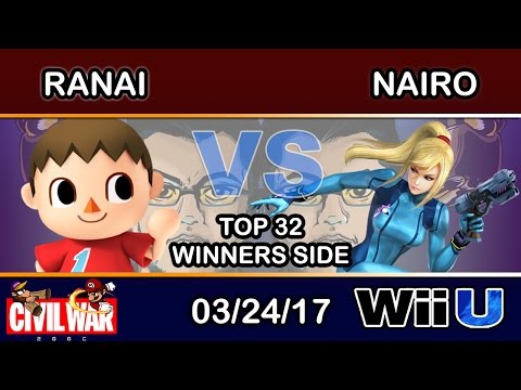 2GGC: Civil War - Ranai (Villager) Vs. NRG | Nairo (Zero Suit Samus) Top 32 Winners Side
