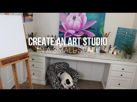 HOW TO CREATE AN ART STUDIO IN A SMALL SPACE