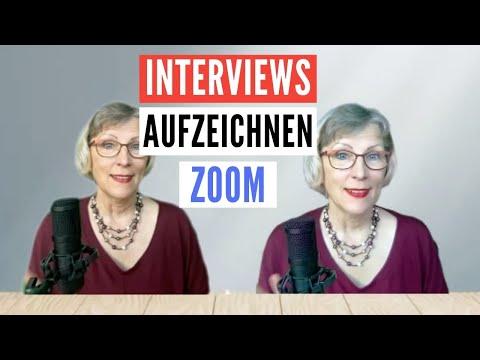 Interview aufnehmen PC mit Zoom: Immersive View
