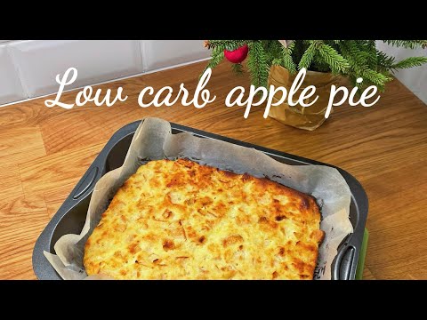 Low carb apple pie with cottage cheese. Keto apple pie recipe