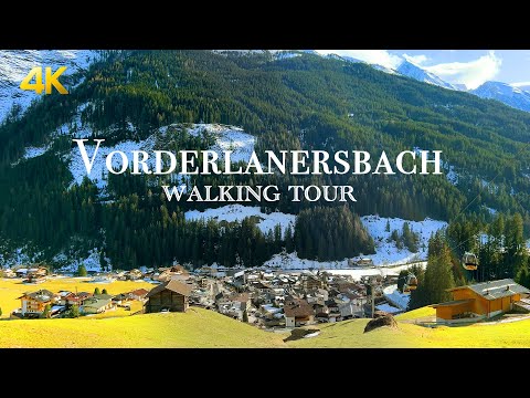 Vorderlanersbach Tux - Austria Village Tour 🇦🇹 Beautiful Villages in Tyrol | Alps Walking Tour