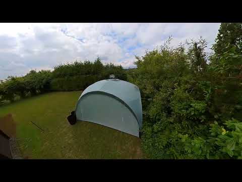 Coleman Event Shelter L mit Coleman Seitenteil und Amazon Basics Seitenteil