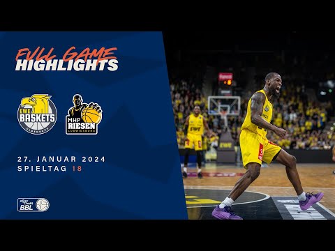 EWE Baskets Oldenburg vs. MHP RIESEN Ludwigsburg - Full Game Highlights - Spieltag 18, Saison 23/24