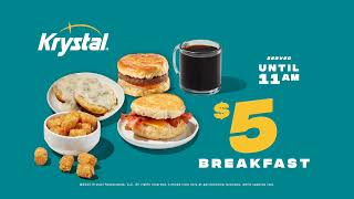 Krystal Burger NEW $5 Breakfast Meal Deal 