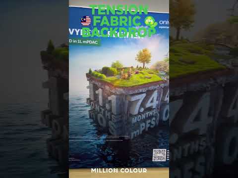 Tension Fabric Backdrop Display – KL Johor Malaysia & Singapore #millioncolour #tensionfabric