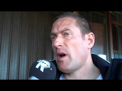 Trainer Ruud Heus van LRC na de wedstrijd tegen Heerjansdam