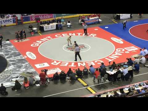 Spencer Lee vs Austin DeSanto 120 pound PA 2016 Wrestling State Championship Final