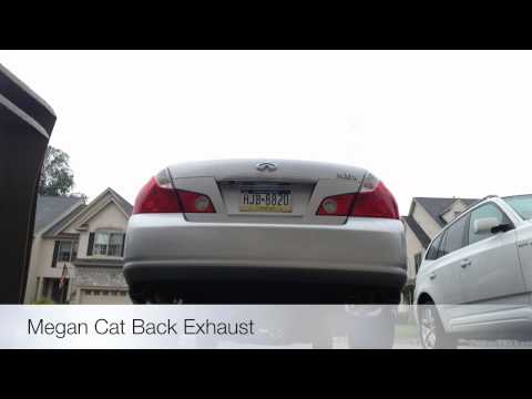Infiniti M35 Megan Catback Exhaust before after