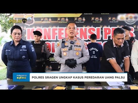 POLRES SRAGEN UNGKAP KASUS PEREDARAN UANG PALSU