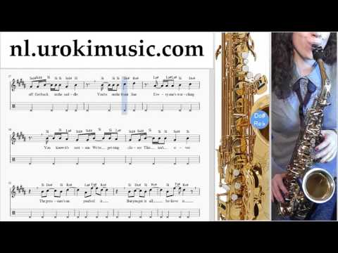 Saxofoonles (Alt) Shakira - Waka Waka Altsaxofoonles Muzieknoten Cursus Deel#2 um-374