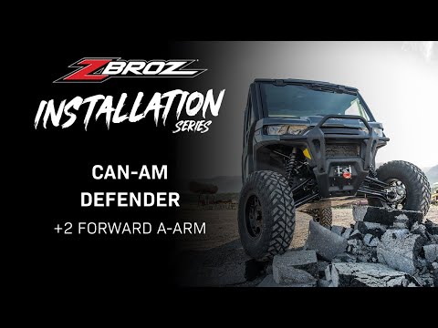 Can Am Defender, Zbroz +2" Forward A-Arms Install