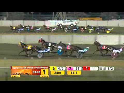 Meadowlands February 27, 2016 - Race 1 - UF Fast Feelin