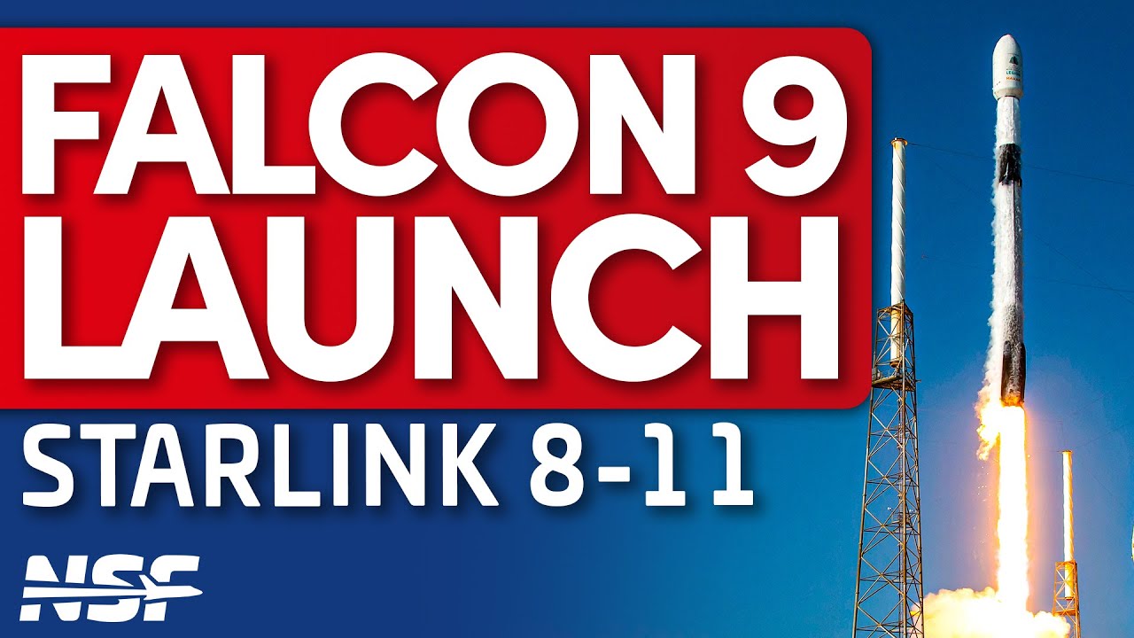 SpaceX Falcon 9 Launches Starlink 8-11