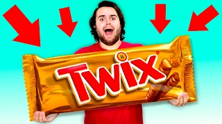 DIY GIANT TWIX - How To Make HUGE Twix Candy Bar!