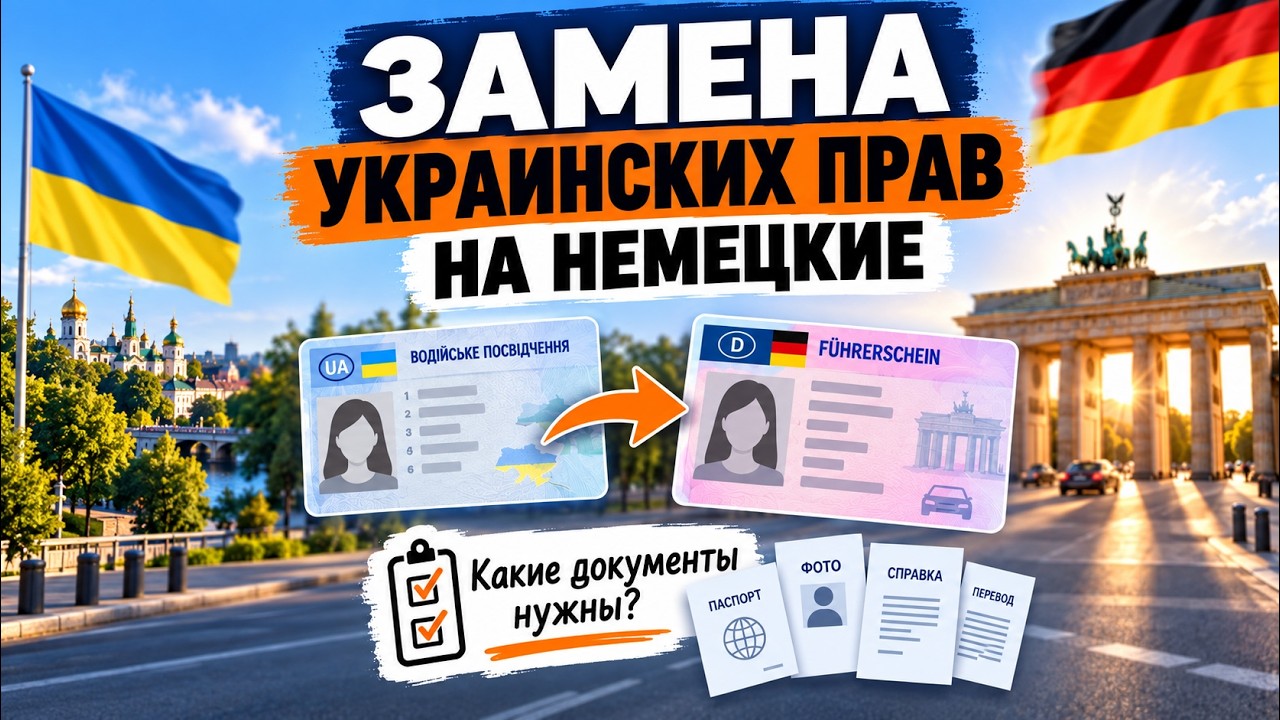 Замена украинских прав на немецкие