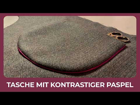 Invisible patch pocket with effect piping