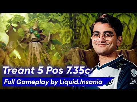 Insania TREANT PROTECTOR SUPPORT 5 Pos | Dota 2 7.35c Pro Gameplay
