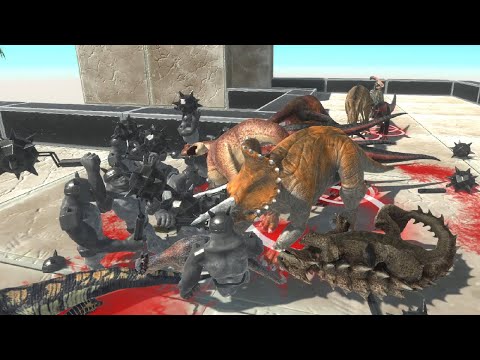 Shatterilla VS Wave of dinosaurs - ARBS