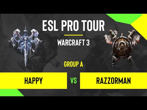 WC3 - Happy vs. RaZZoRMaN - DreamHack Warcraft 3 Open: Fall 2020 - Group A - EU