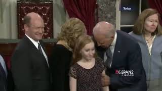 SNIFFER IN CHIEF - Biden touching and sniffing girls compilation