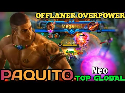 Offlaner Overpower!! New Hero Paquito Perfect Gameplay - Top Global Paquito | By Neo ~ MLBB