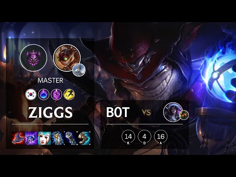 Ziggs Bot vs Kai'Sa - KR Master Patch 10.15