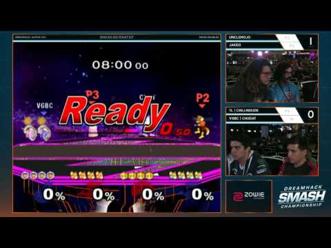 DHA 2017 SSBM Doubles - UncleMojo & Jake13 Vs. TL | Chillindude & VGBC | Chudat - Smash Melee