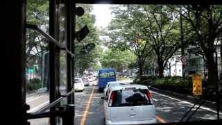preview picture of video '宮城交通路線バス前面展望 八木山～仙台駅前 / Japanese Bus Front View at Sendai City'