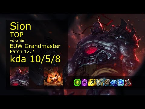 Rank 5 EUW Sion: Top vs Gnar