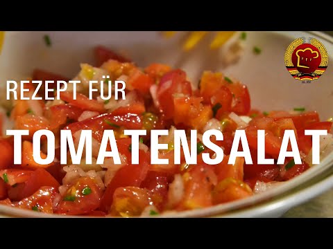 Blitzschneller, würziger Tomatensalat, der mit diesem einfachen DDR Rezept immer gelingt