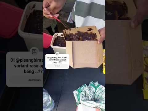 Varian rasa coklat || @pisangbima.id coklat premium #kuliner #food #jajanan #streetfood