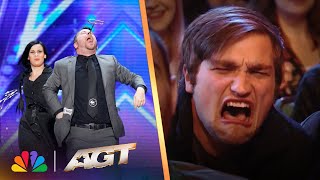 Ryan Stock And AmberLynn’s Audition Makes The Crowd SQUIRM! | America’s Got Talent thumbnail