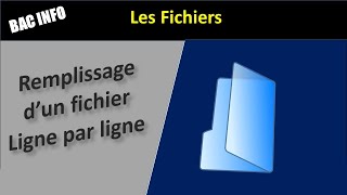 Remplissage D&#39;un Fichier Ligne Par Ligne en Python | BAC Sc.Info