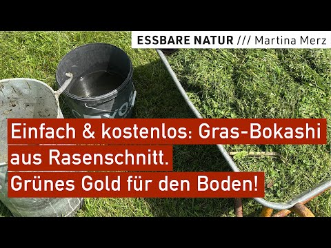 Slugs hate this mulch! Make your own grass/lawn bokashi & revitalize the soil in your permacultur...