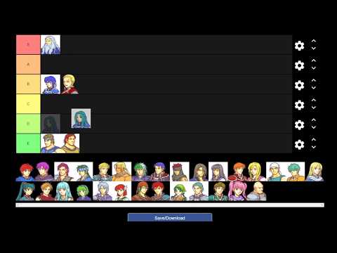 Fire Emblem 7 Tier list (Hector Hard Mode)