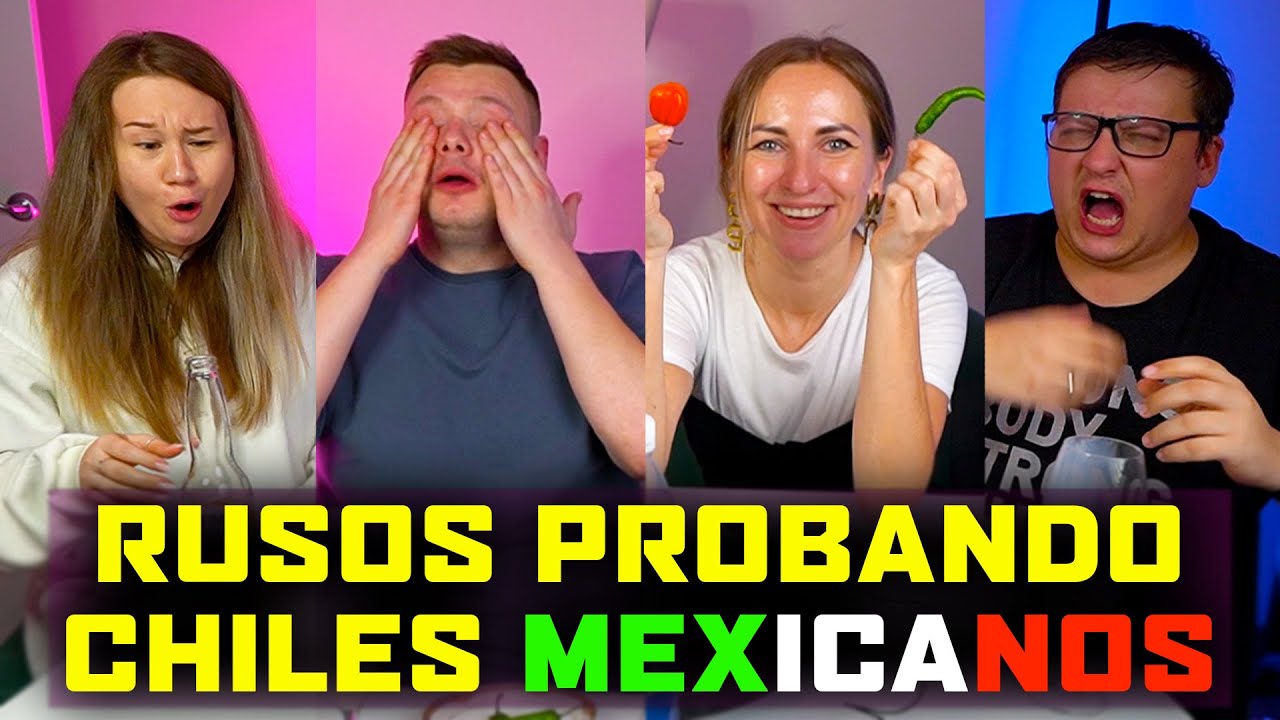 🇲🇽RUSOS NO AGUANTAN EL CHILE MÁS PICANTE DE MÉXICO - HABANERO | RUSOS PROBANDO CHILES MEXICANOS