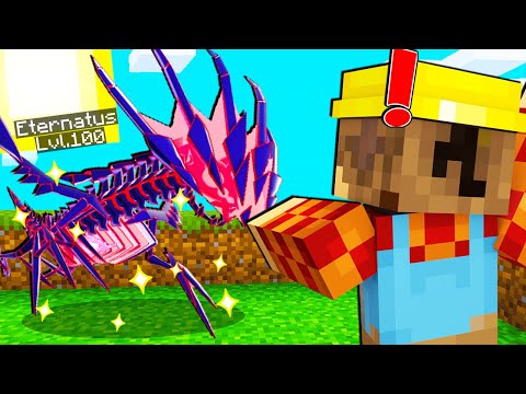 I CAPTURED LEGENDARY ETERNATUS IN THE PIXELMON ON MINECRAFT ITA!!