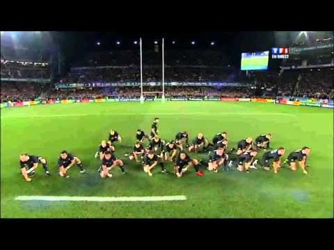 Finale Coupe du Monde De Rugby 2011 (haka vs Grand V  pour Victoire)