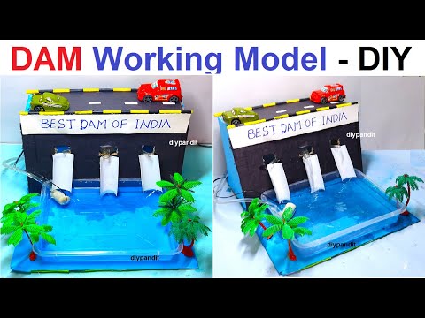 dam working model for science project exhibition new innovative design diy howtofunda