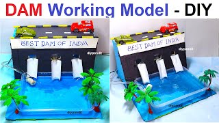 dam working model (3d) for science exhibition project - diy at home in simple and easy | DIY pandit