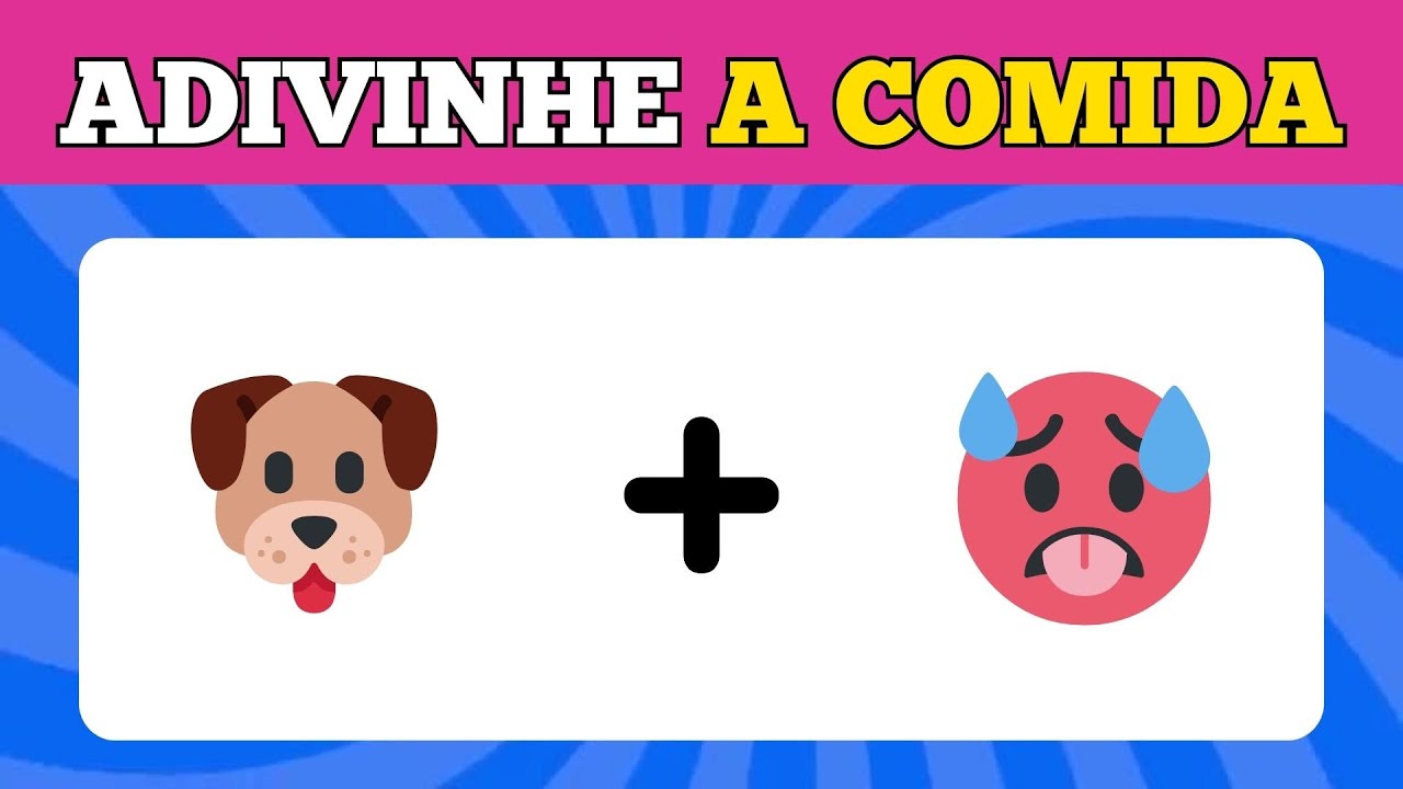 Adivinhe 15 COMIDAS pelos EMOJIS 🍿 Comidas e Bebidas com 2 Dicas
