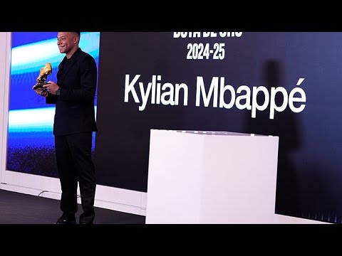 Watch: Mbappe receives 2024-2025 Golden Boot award