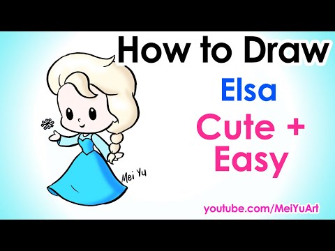 How to Draw Elsa Easy | How to Draw Frozen | MeiYuArt...