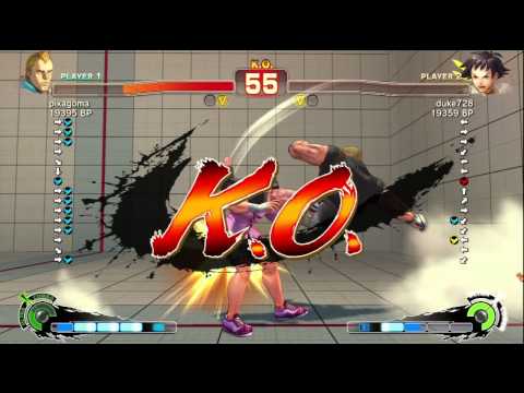 Duke728 [Makoto] vs pikagoma [Abel] SSF4 Japanese Online Ranked Matches - Xbox Live