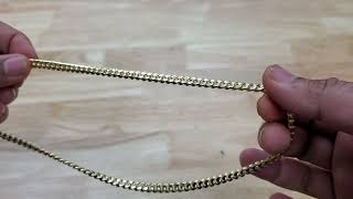 Easiest way to remove kinks from miami cuban link chain
