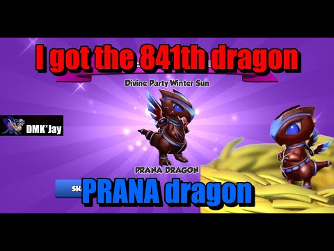 I got PRANA dragon as the 841th dragon - Dragon Mania Legends - (DMK*Jay) 드래곤 매니아 레전드