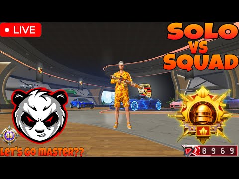 🔴LIVE🔥SOLO VS SQUAD FULL RUSH RANKED!!😱PUBG MOBILE