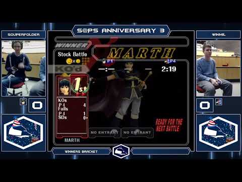 Anniversary 3 Melee Singles - Soupo (Marth) vs Winmil (Falco) - Winners Bracket