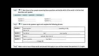 Vocabulary for IELTS Part 4a  with anwser key
